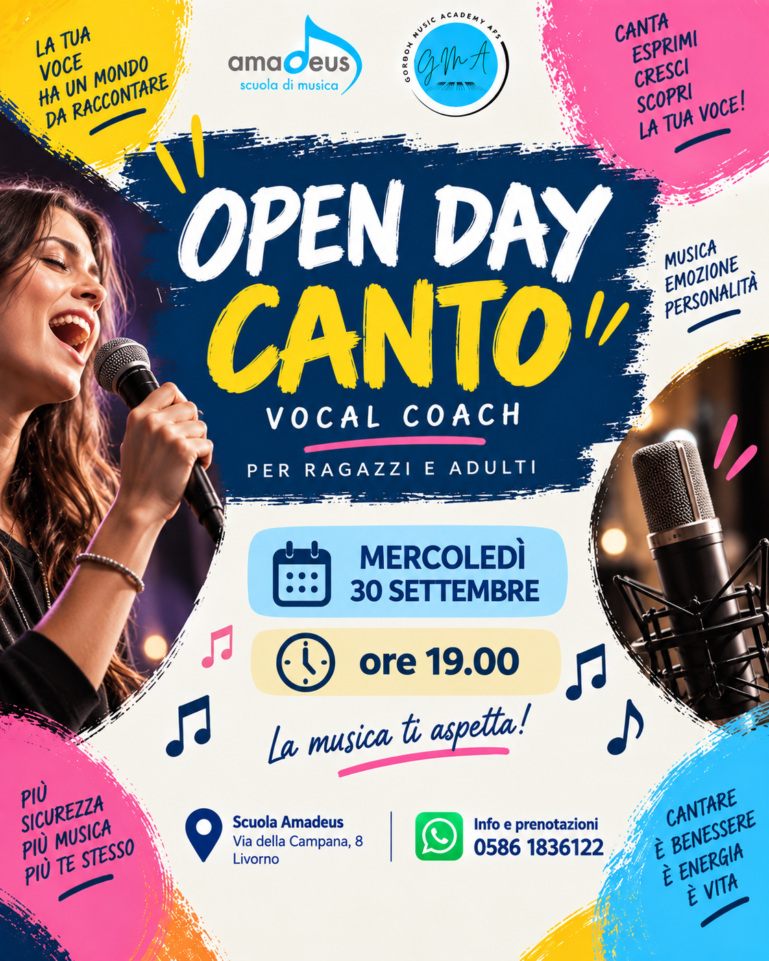 Open Day Canto Scuola Amadeus Livorno